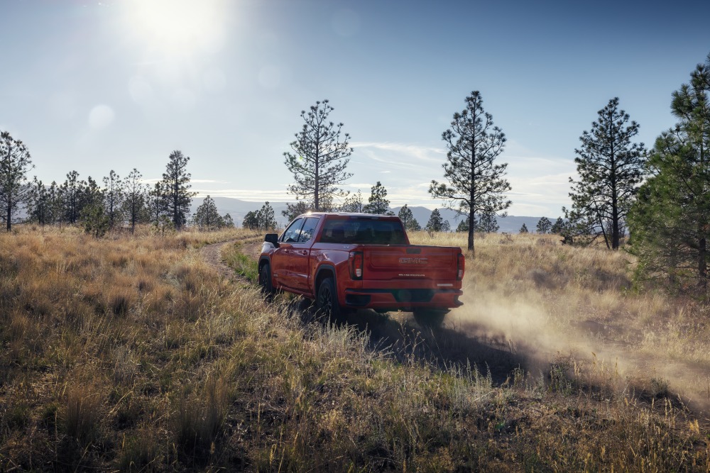 2026 GMC Sierra 1500 Elevation trim driving offroad