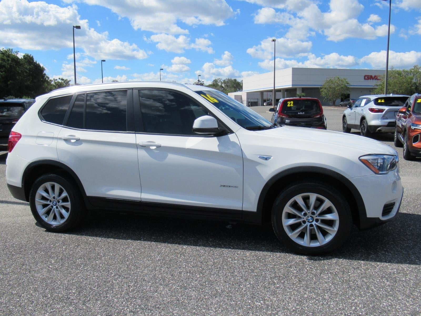 Used 2016 BMW X3 xDrive28i with VIN 5UXWX9C58G0D71016 for sale in Fruitland Park, FL