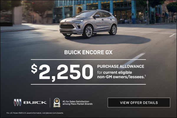 $2,250 PURCHASE ALLOWANCE for current eligible non-GM owners/lessees.1