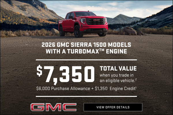 $6,000 Purchase Allowance
$1,350 Engine Credit1
$7,350 Total Value for when you trade in an eligi...