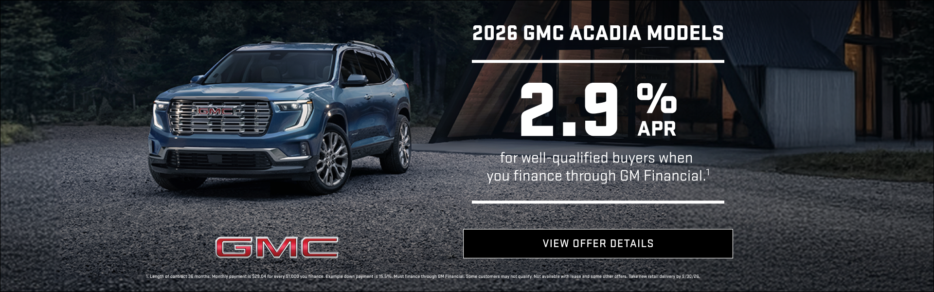 2.9% APR for well-qualified buyers when you finance through GM Financial.1

$750 PURCHASE ALLOWAN...
