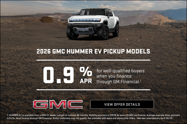 0.9% APR for well-qualified buyers when you finance through GM Financial.1