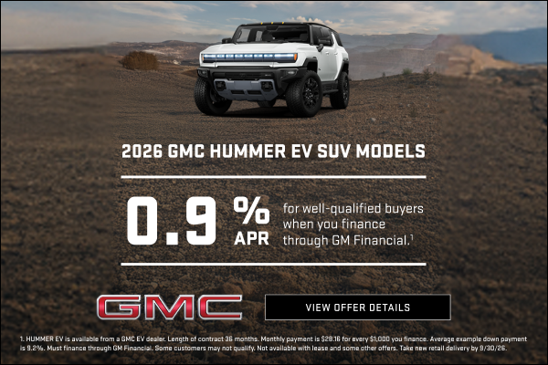 0.9% APR for well-qualified buyers when you finance through GM Financial.1