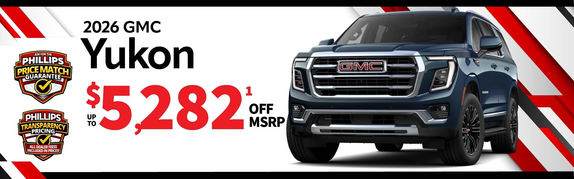 2026 GMC Yukon - save up to $5282 off MSRP