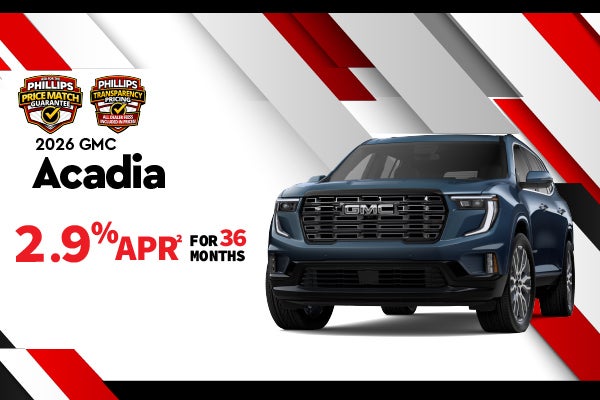 2026 GMC Acadia - 2.9% APR for 36 months