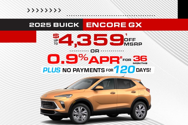 2025 Buick Encore GX - up to $4359 off MSRP or 0.9% APR