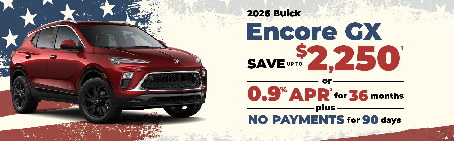 2026 Buick Encore GX - up to $2250 off MSRP or 0.9% APR