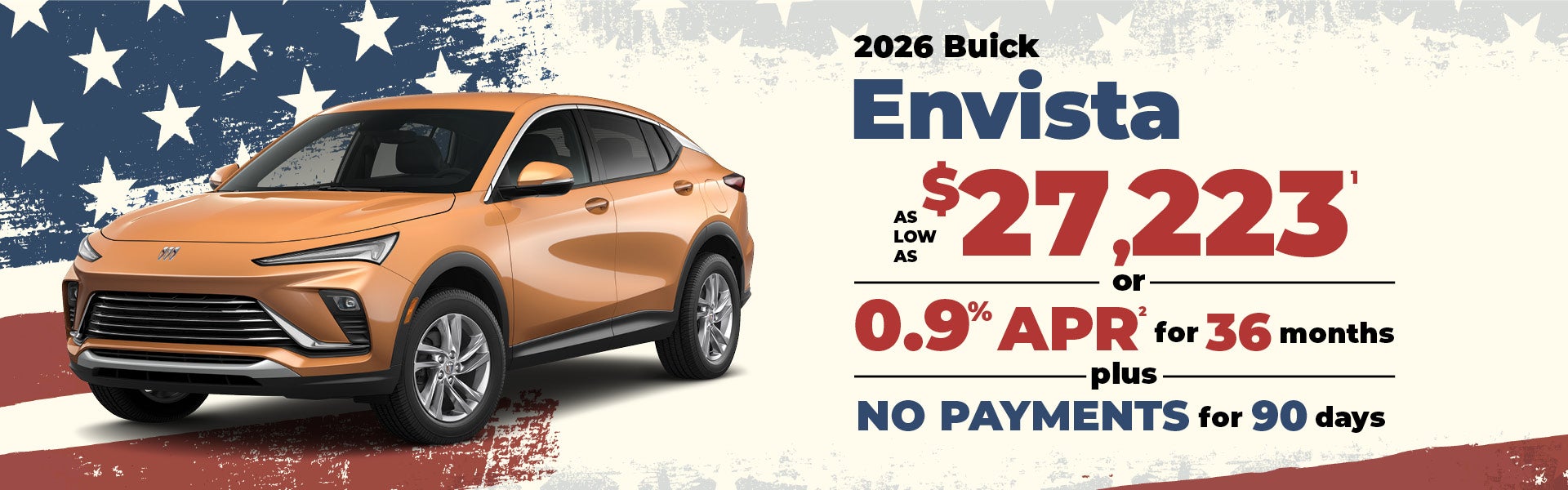 2026 Buick Envista - as low as $27,223 or 0.9% APR