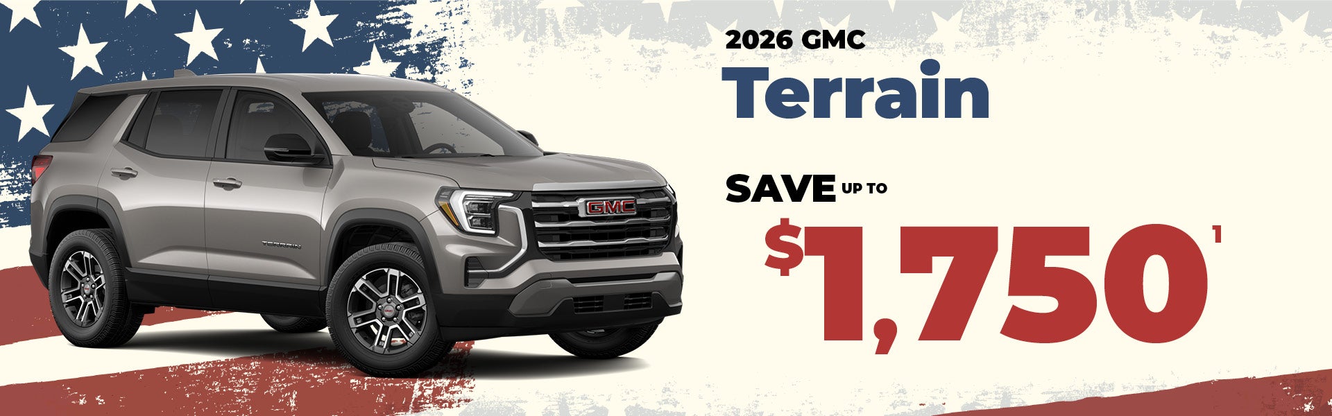 2026 GMC Terrain - up to $1750 off MSRP