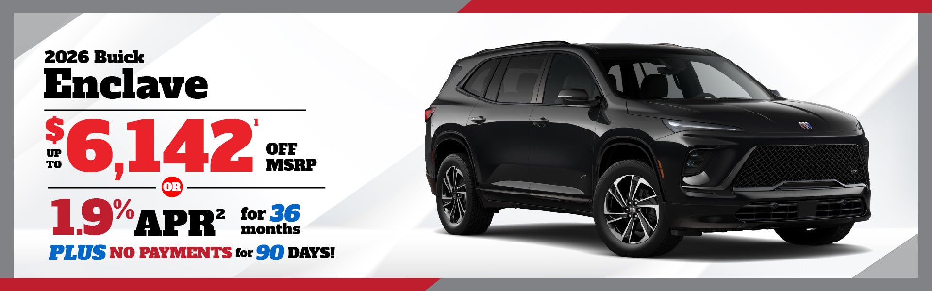 2026 Buick Enclave - up to $6142 off or 0.9% APR for 36 mos