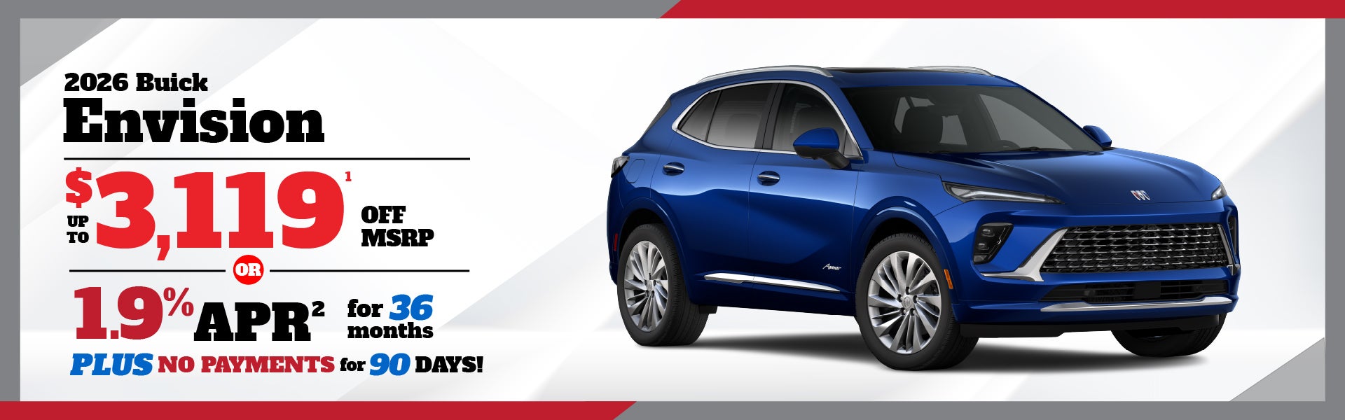 2026 Buick Envision - up to $3119 off MSRP or 0.9% APR