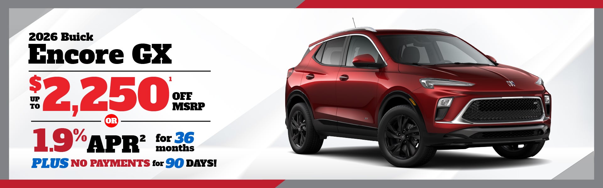 2026 Buick Encore GX - up to $2250 off MSRP or 0.9% APR
