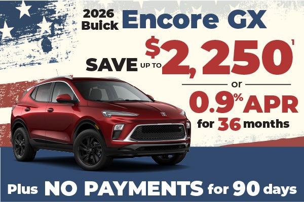 2026 Buick Encore GX - up to $2250 off MSRP or 0.9% APR
