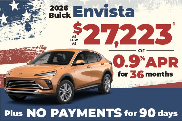 2026 Buick Envista - as low as $27,223 or 0.9% APR