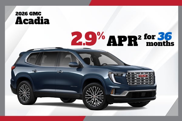 2026 GMC Acadia - 2.9% APR for 36 mon