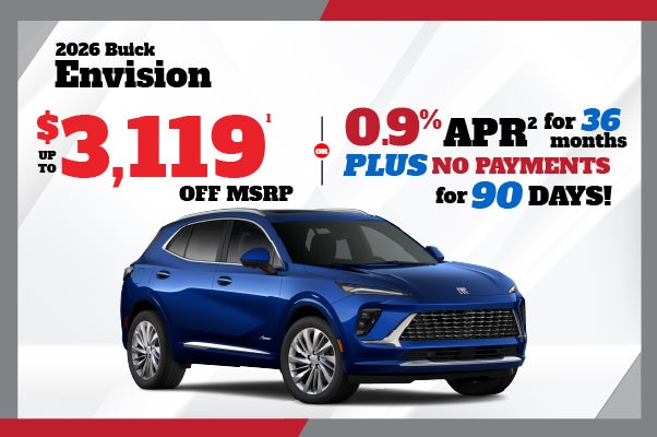 2026 Buick Envision - up to $3119 off MSRP or 0.9% APR