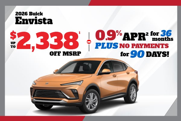 2026 Buick Envista - Save up to $2338 or 0.9% APR