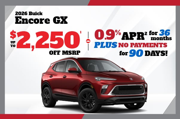 2026 Buick Encore GX - up to $2250 off MSRP or 0.9% APR