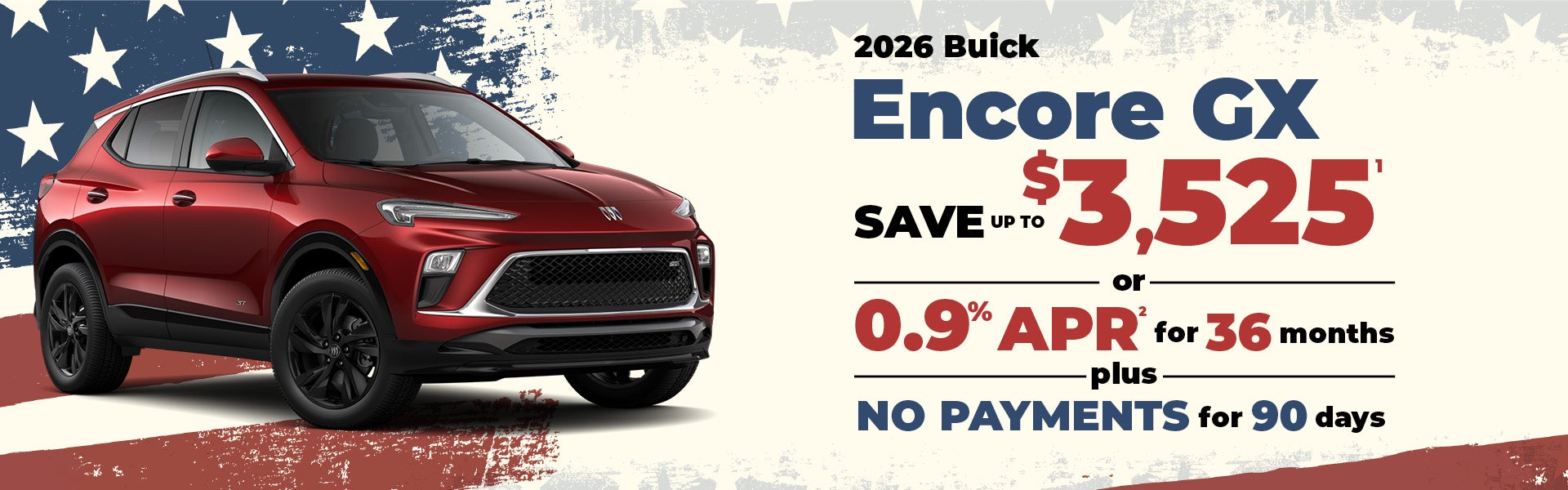 2026 Buick Encore GX - up to $3525 off MSRP or 0.9% APR