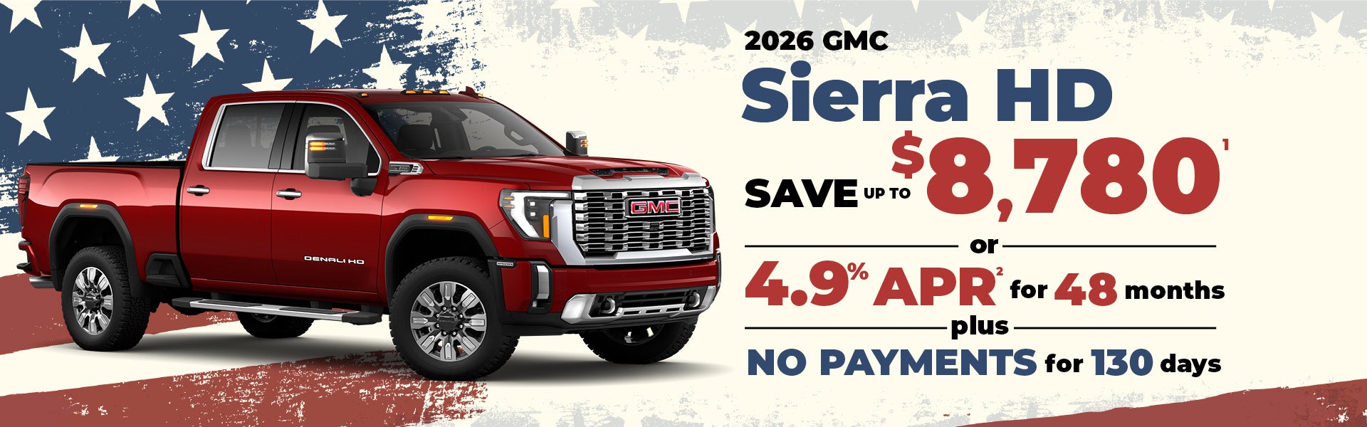 2026 GMC Sierra HD - $8780 OFF MSRP or 4.9% APR