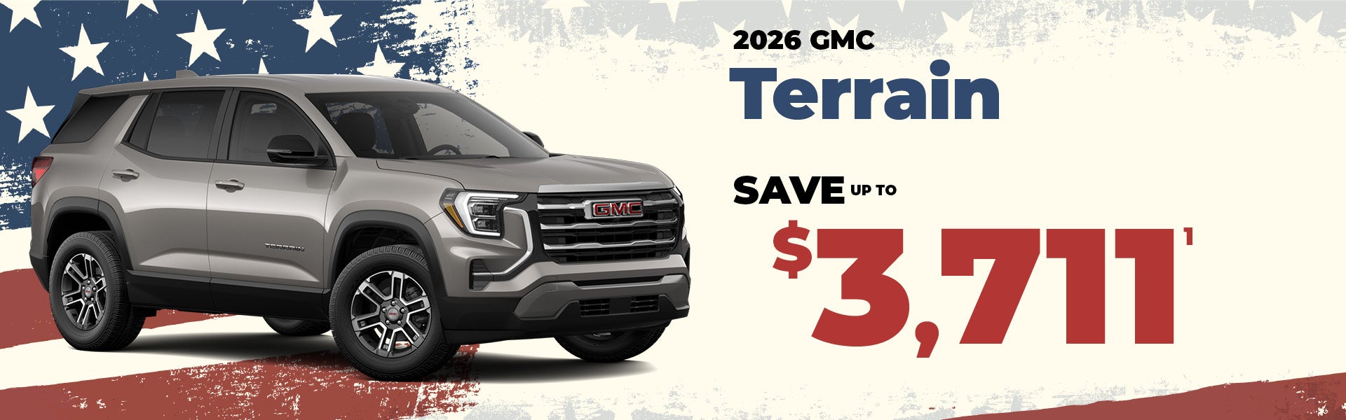 2026 GMC Terrain - up to $3711 off MSRP