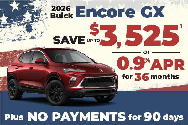 2026 Buick Encore GX - up to $3525 off MSRP or 0.9% APR