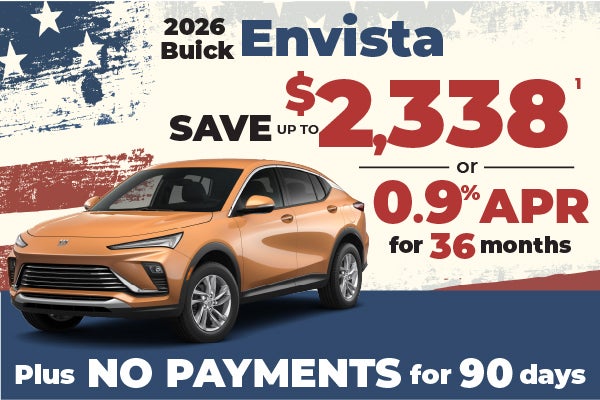 2026 Buick Envista - up to $2338 off MSRP or 0.9% APR