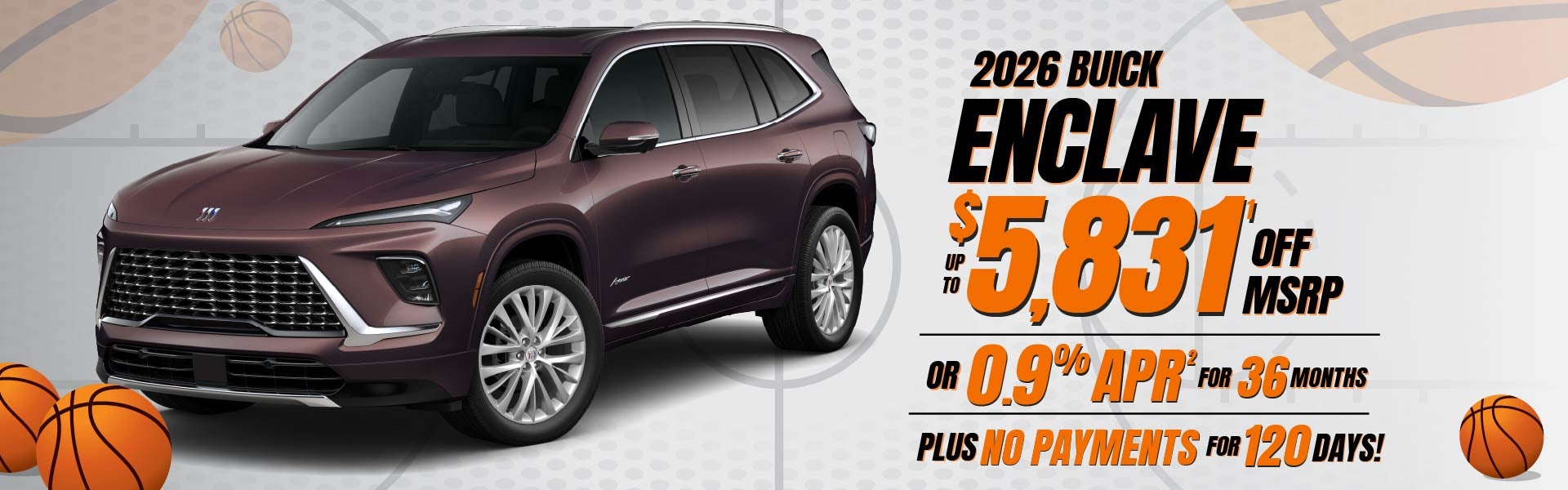 2026 Buick Enclave - up to $5831 off or 0.9% APR for 36 mos