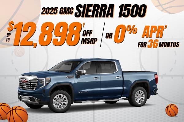 2025 GMC Sierra 1500 save up to $12,898 or 0% APR