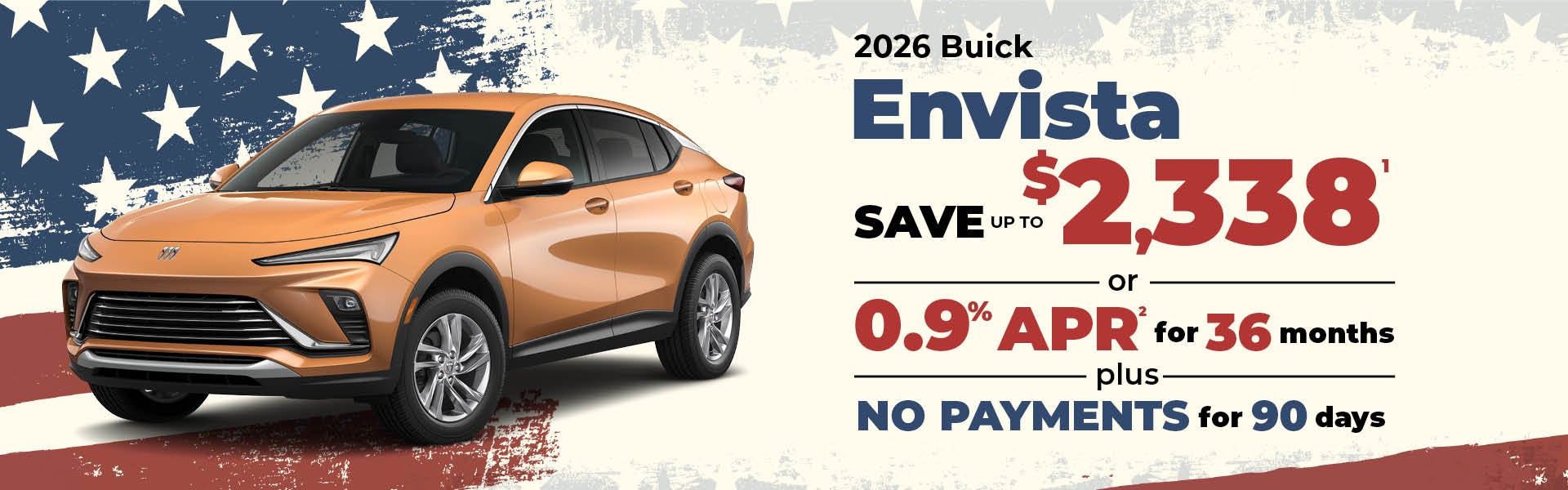 2026 Buick Envista - up to $2338 off MSRP or 0.9% APR