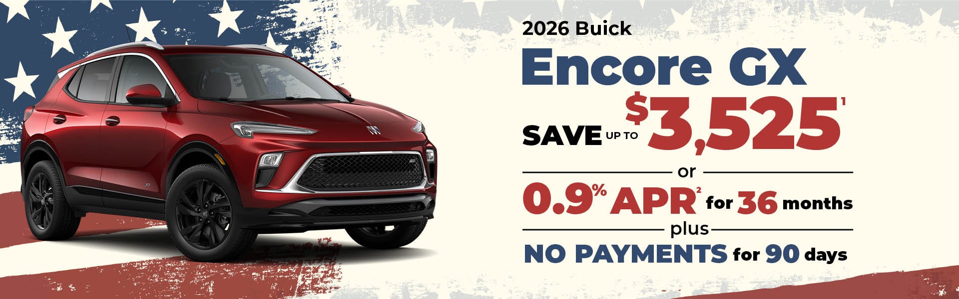 2026 Buick Encore GX - up to $4168 off MSRP or 0.9% APR