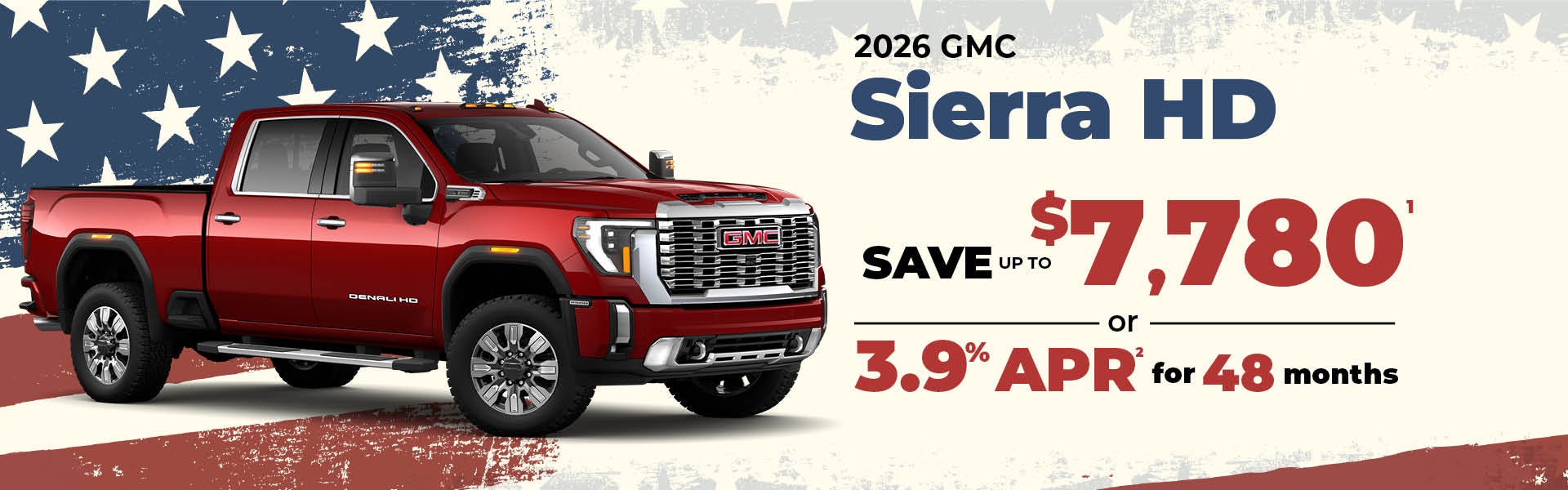 2026 GMC Sierra HD - $7780 OFF MSRP or 4.9% APR