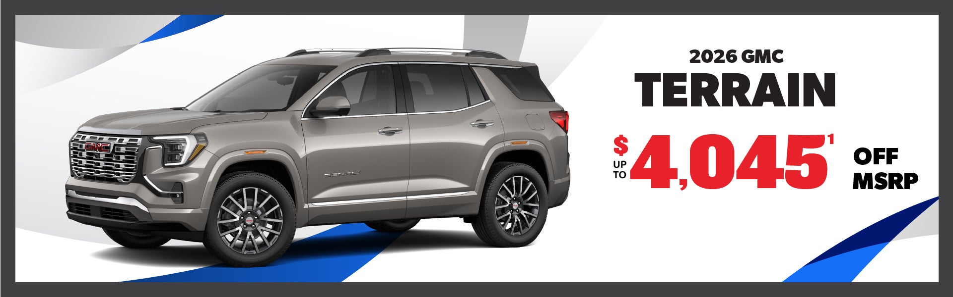 2026 GMC Terrain - up to $4045 off MSRP