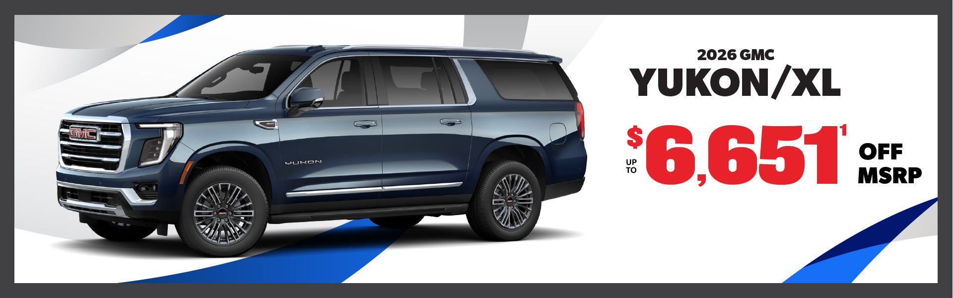 2026 GMC Yukon - up to $6651 off MSRP