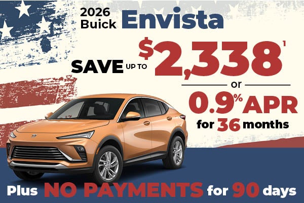2026 Buick Envista - up to $2338 off MSRP or 0.9% APR