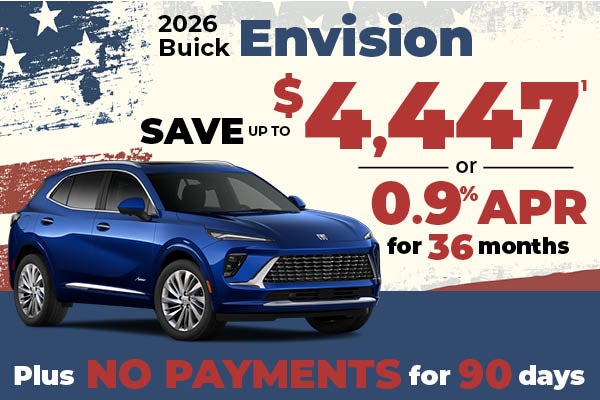 2026 Buick Envision - up to $4447 off MSRP or 0.9% APR