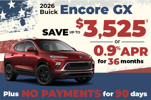 2026 Buick Encore GX - up to $4168 off MSRP or 0.9% APR