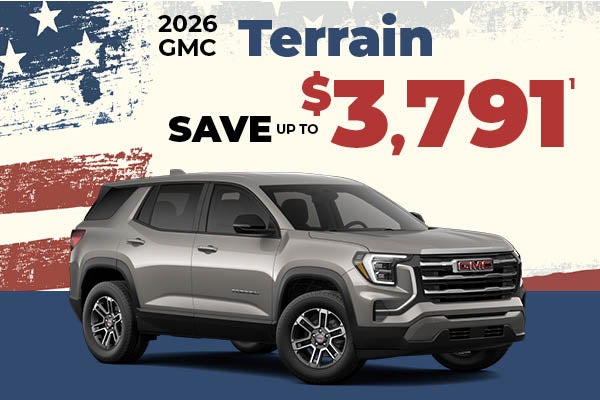 2026 GMC Terrain - up to $4045 off MSRP