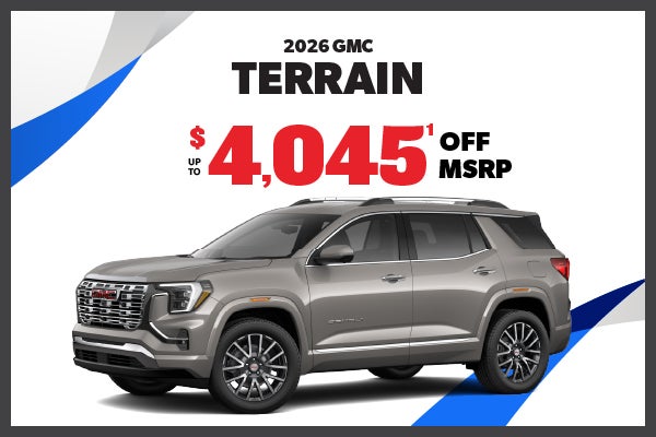 2026 GMC Terrain - up to $4045 off MSRP