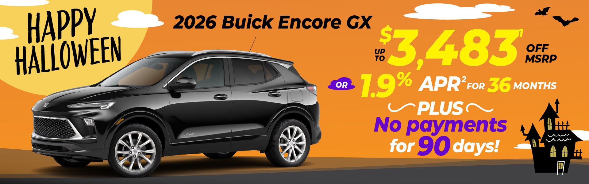 2026 Buick Encore GX - up to $3483 off MSRP or 1.9% for 36mo