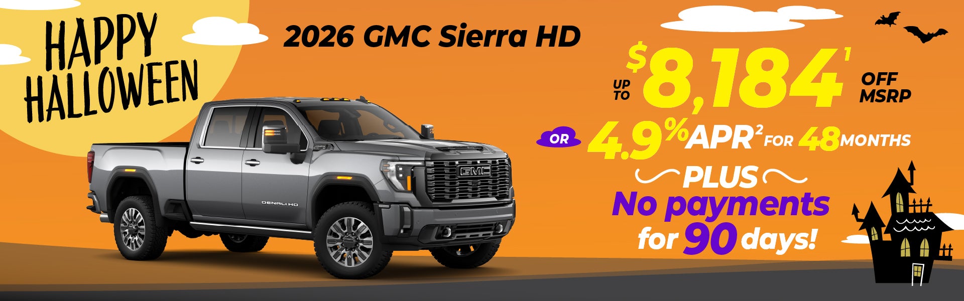 2026 GMC Sierra HD - up to $8184 off MSRP or 4.9% for 48mos
