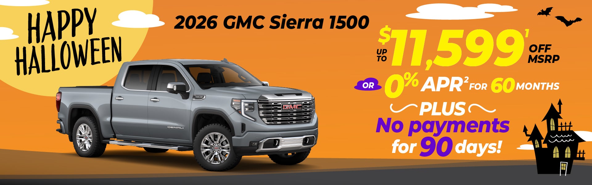 2026 GMC Sierra 1500 - up to $11,599 off MSRP or 0% for 60m
