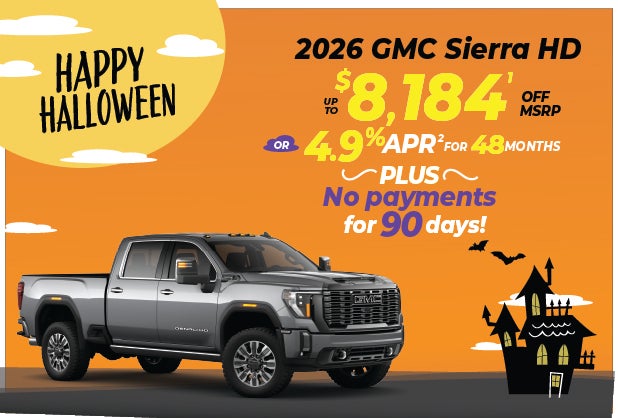 2026 GMC Sierra HD - up to $8184 off MSRP or 4.9% for 48mos