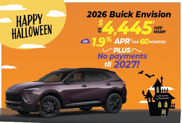 2026 Buick Envision - up to $4,445 off MSRP or 1.9% APR
