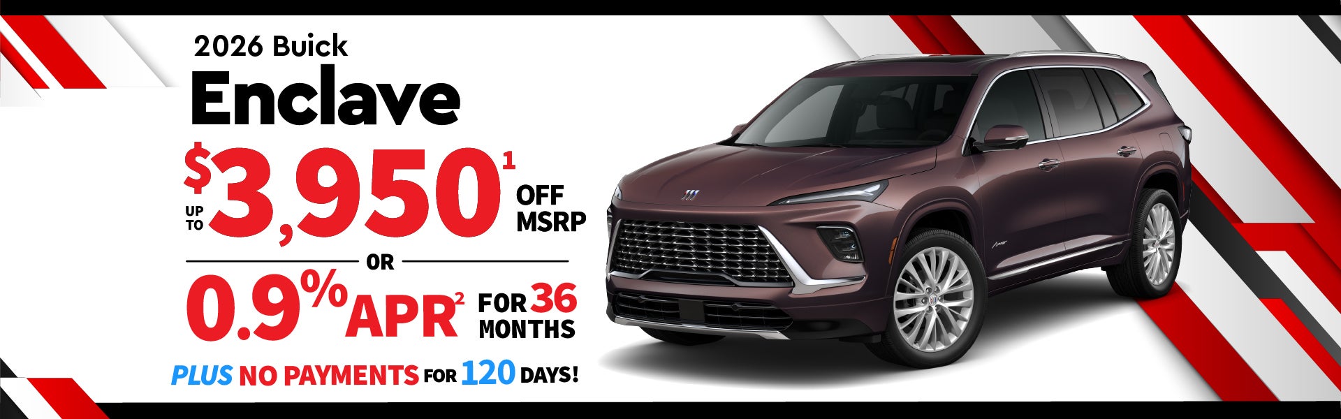 2026 Buick Enclave - up to $3950off or 0.9% APR for 36 mos