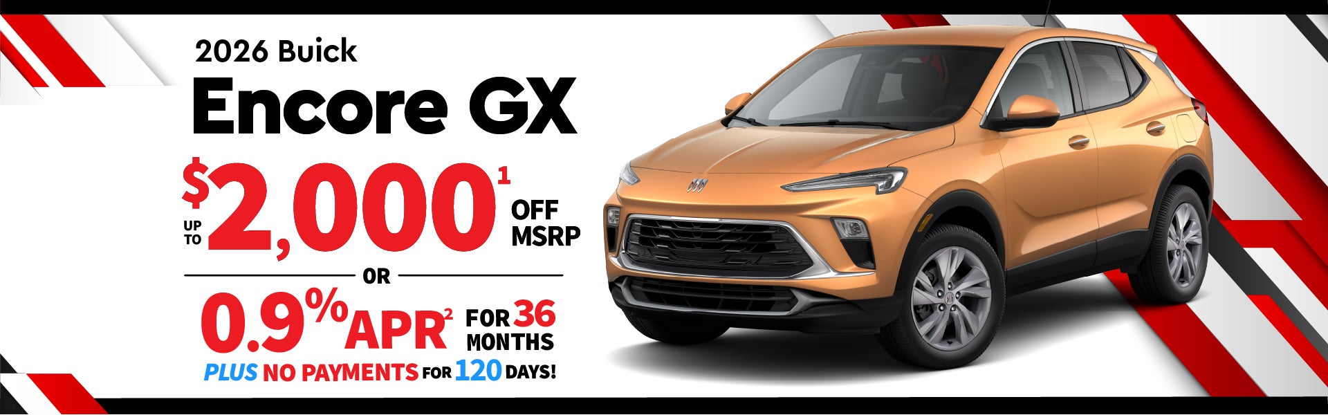 2026 Buick Encore GX - up to $2000 off MSRP or 0.9% APR