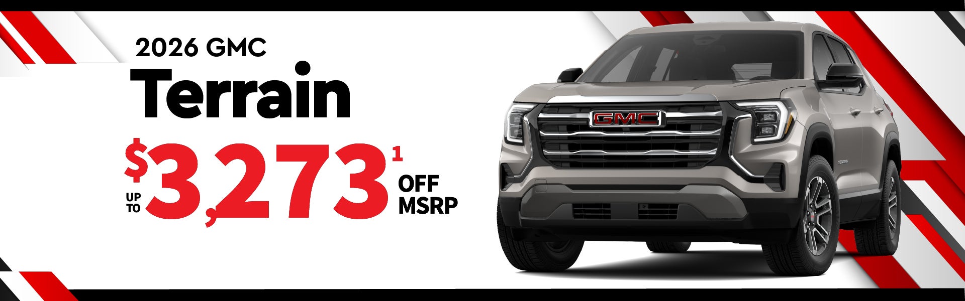 2026 GMC Terrain - up to $3273 off MSRP