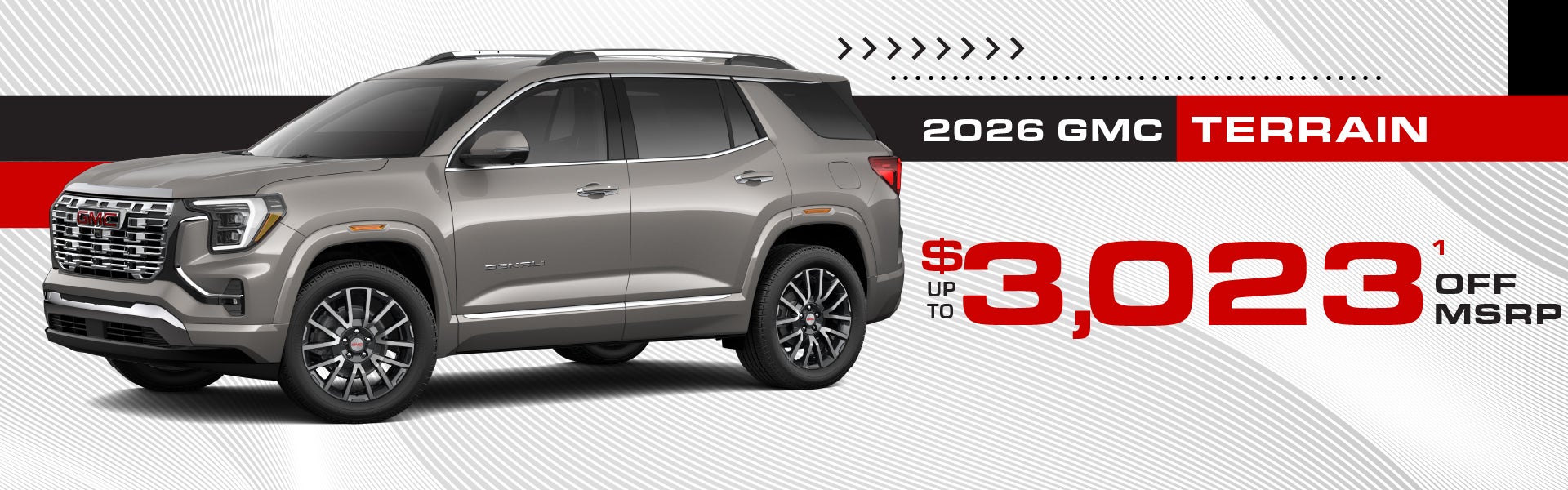 2026 GMC Terrain - up to $3023 off MSRP