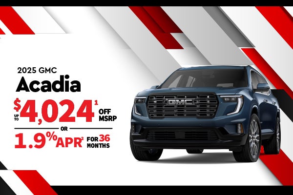 2026 GMC Acadia - up to $4024 off MSRP or 1.9% APR for 36mon