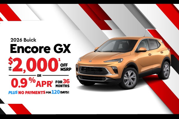 2026 Buick Encore GX - up to $2000 off MSRP or 0.9% APR